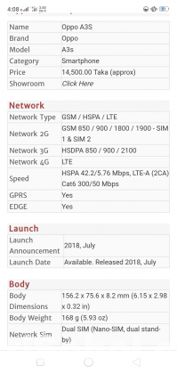 Oppo a3s